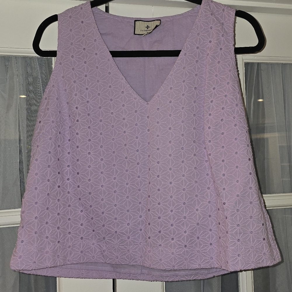 Tuckernuck Lilac Sleeveless Blouse